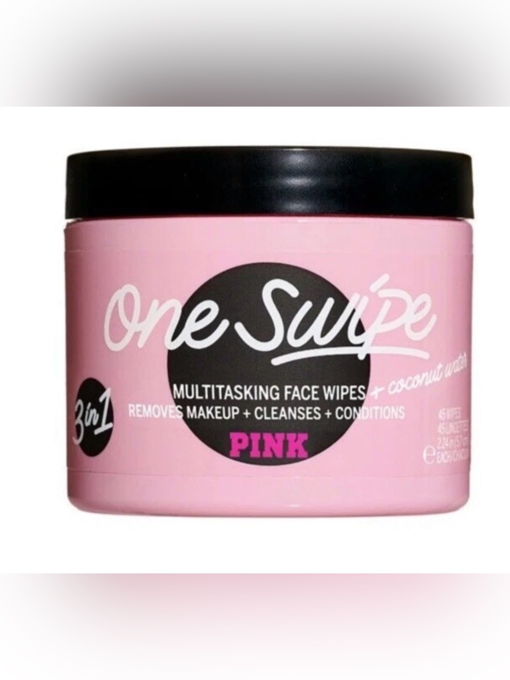 Victorias Secret PINK One Swipe Multi-Tasking Face Wipes ~ 45 Wipes